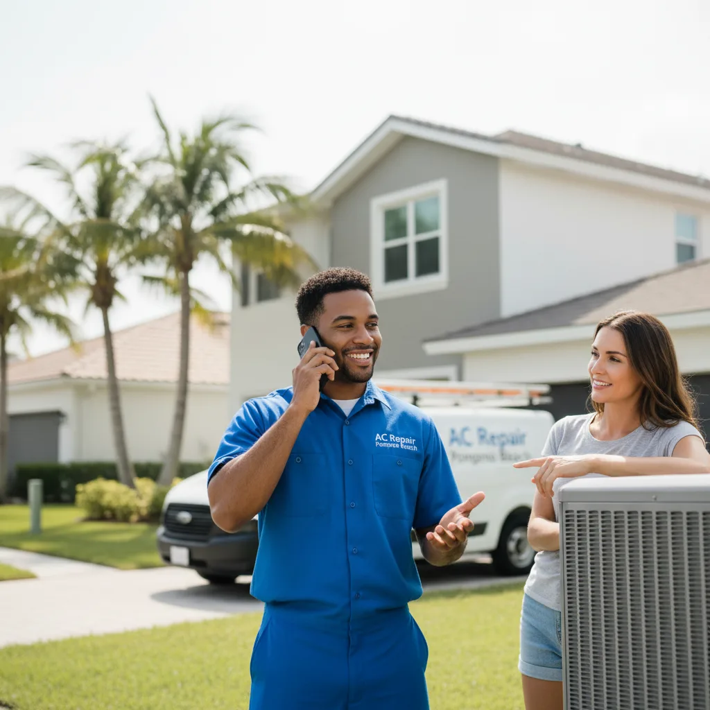 AC Repair Pompano Beach customer support in Alcalde